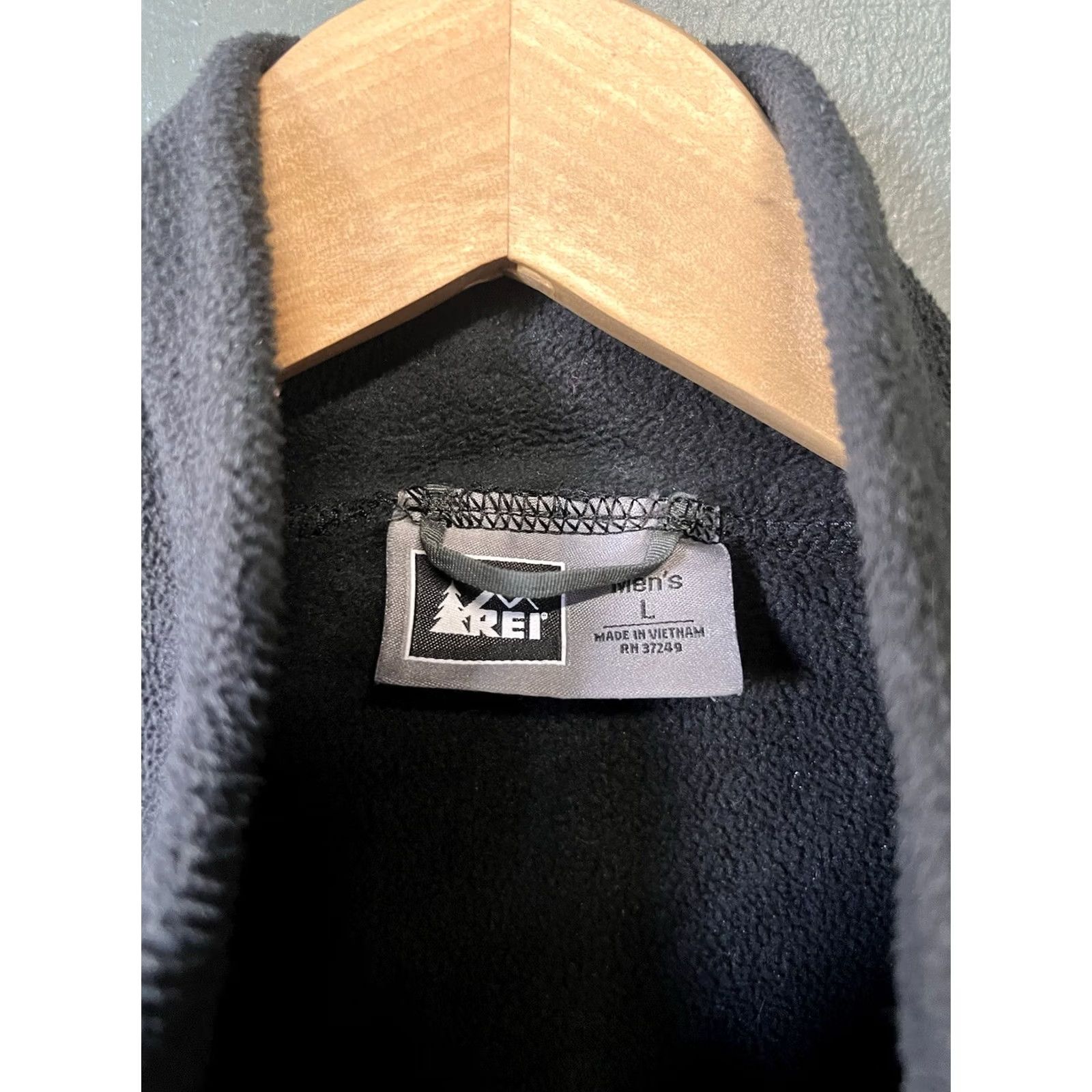 Vintage REI Mens Black Fleece Long Sleeve Full Zip Sweater Size Large Size US L / EU 52-54 / 3 - 3 Thumbnail