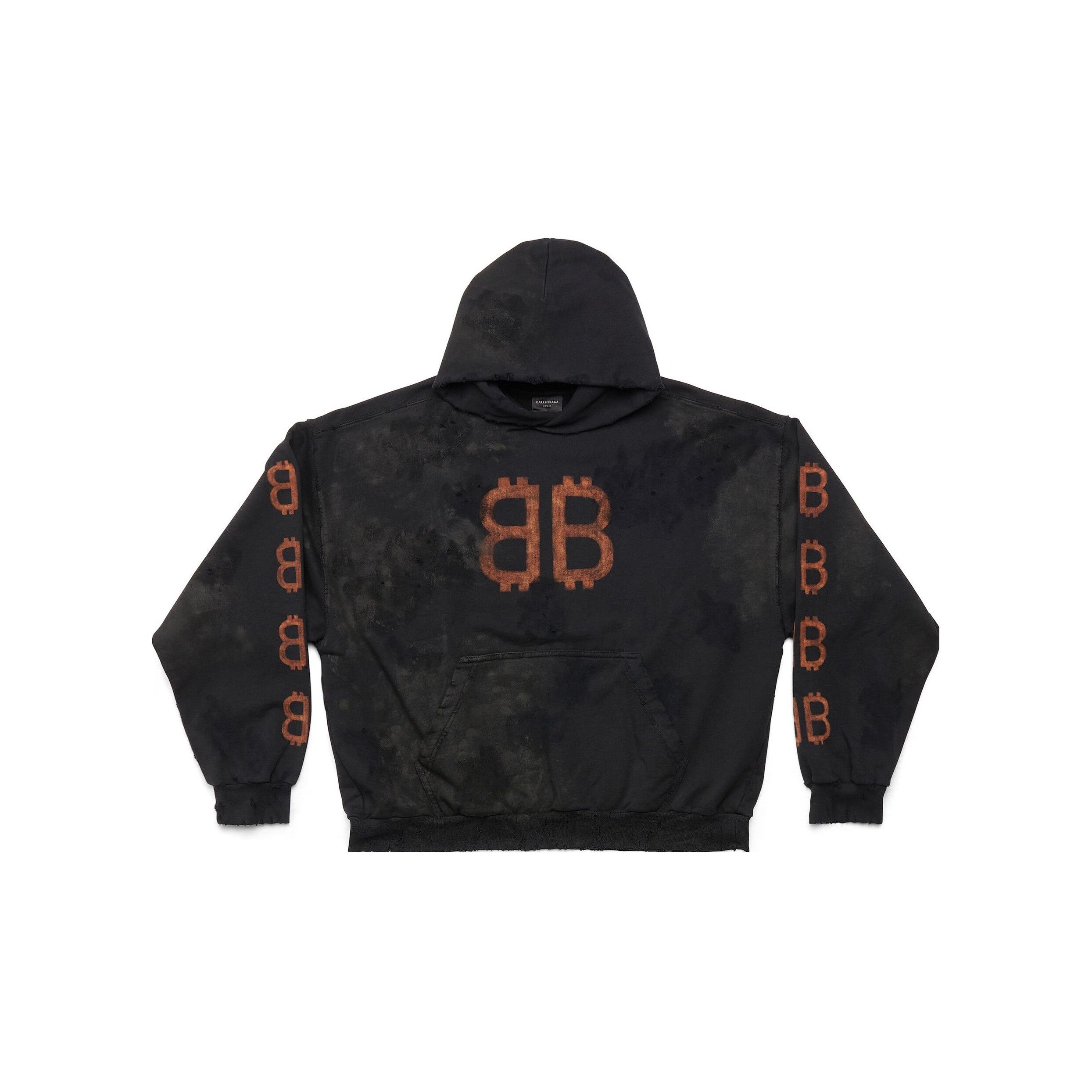 Balenciaga Balenciaga Logo Print Hoodie Black Size S Size US S / EU 44-46 / 1 - 1 Thumbnail