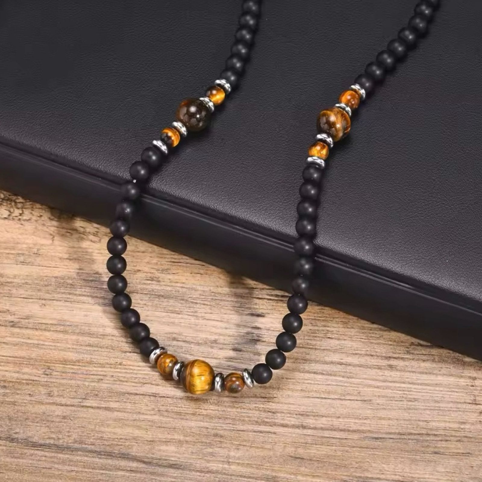 Other Black Brown Beaded Necklaces for Men Boys Size ONE SIZE - 4 Thumbnail