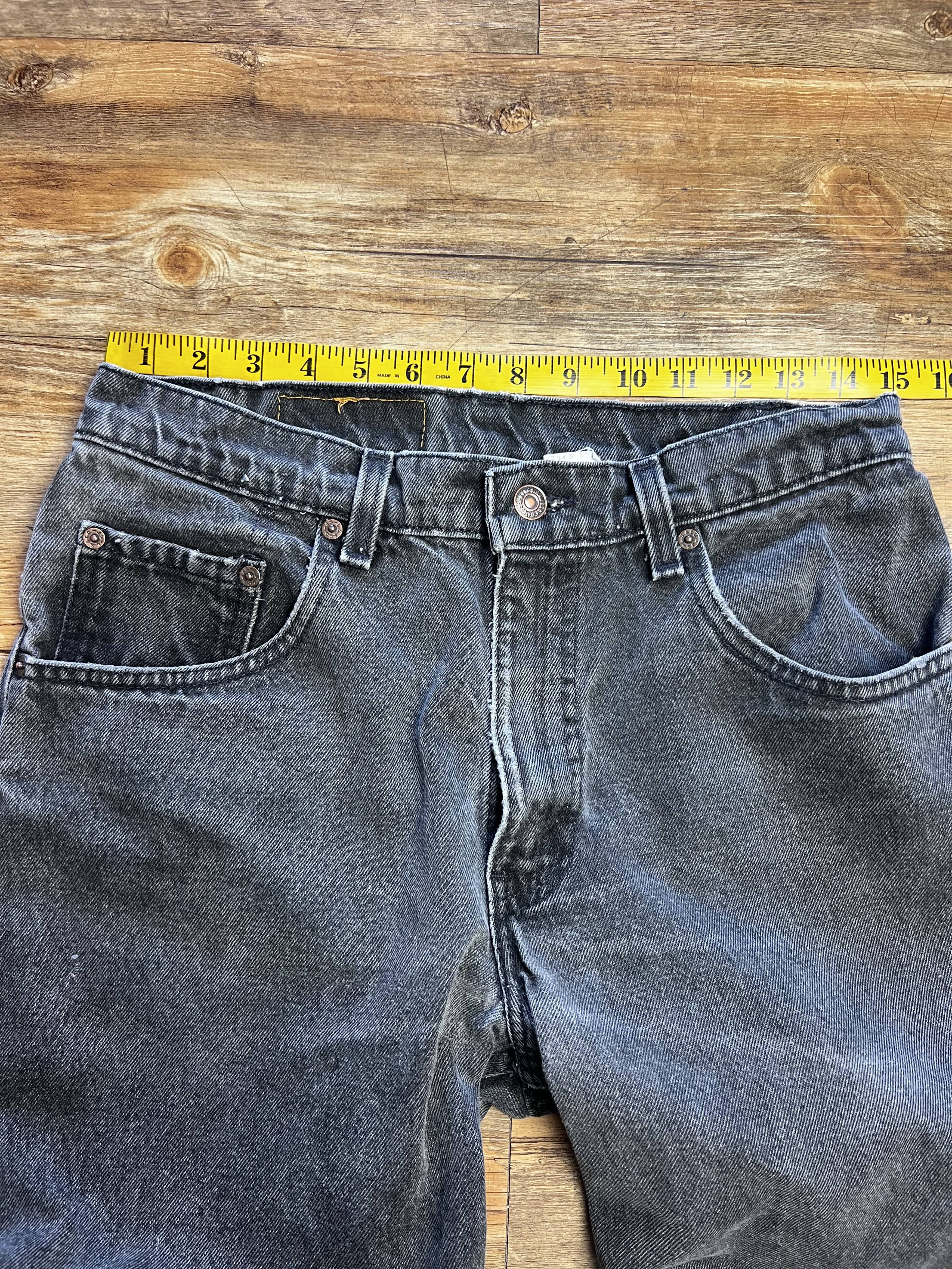 Levi's Vintage 560 Black Levi's Loose Fit Tapered Leg Denim Jeans Size US 30 / EU 46 - 12 Thumbnail