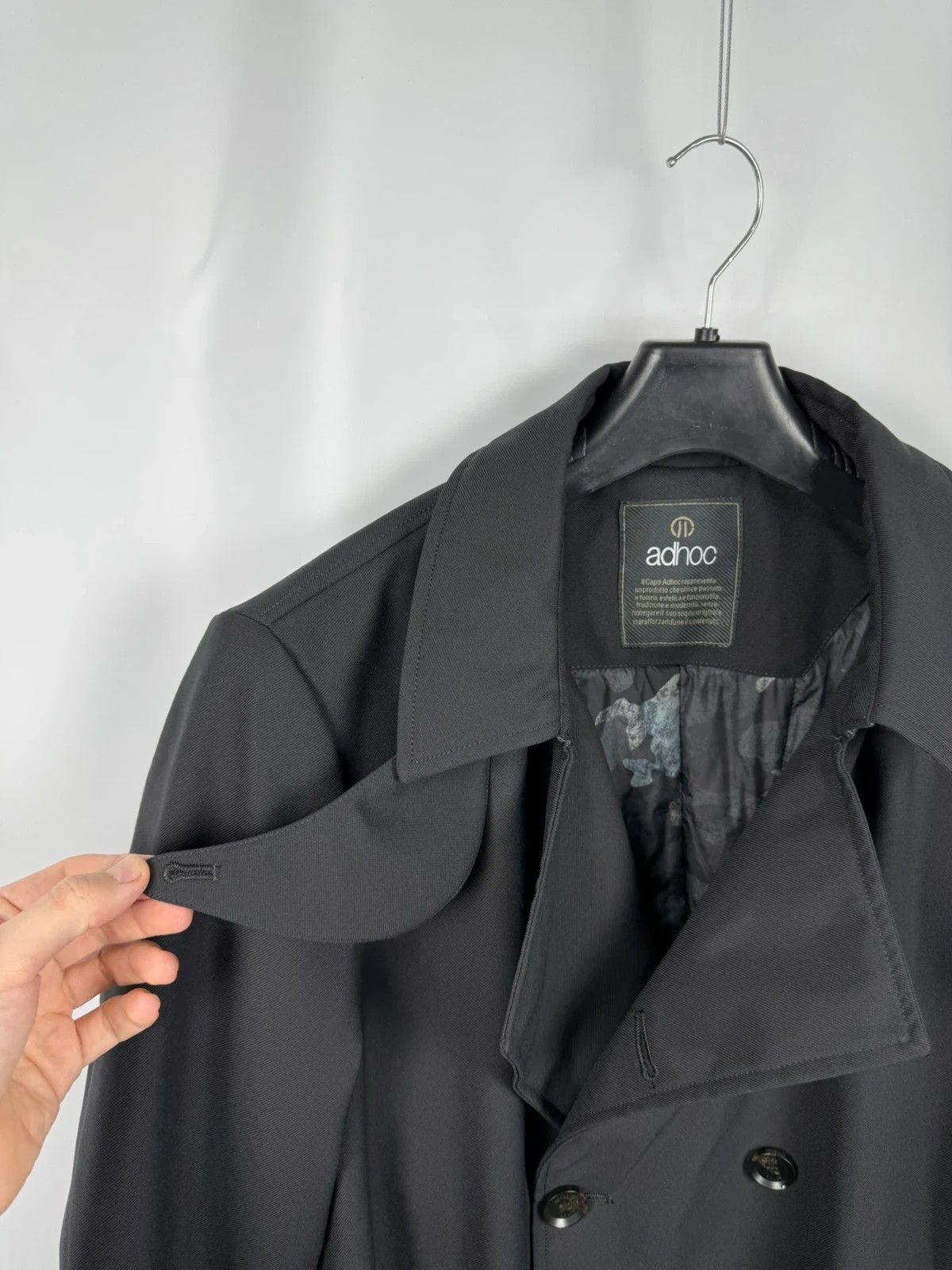 Other Adhoc Men Trench Coat Warm Belted Polyester size 50 Size US M / EU 48-50 / 2 - 5 Thumbnail
