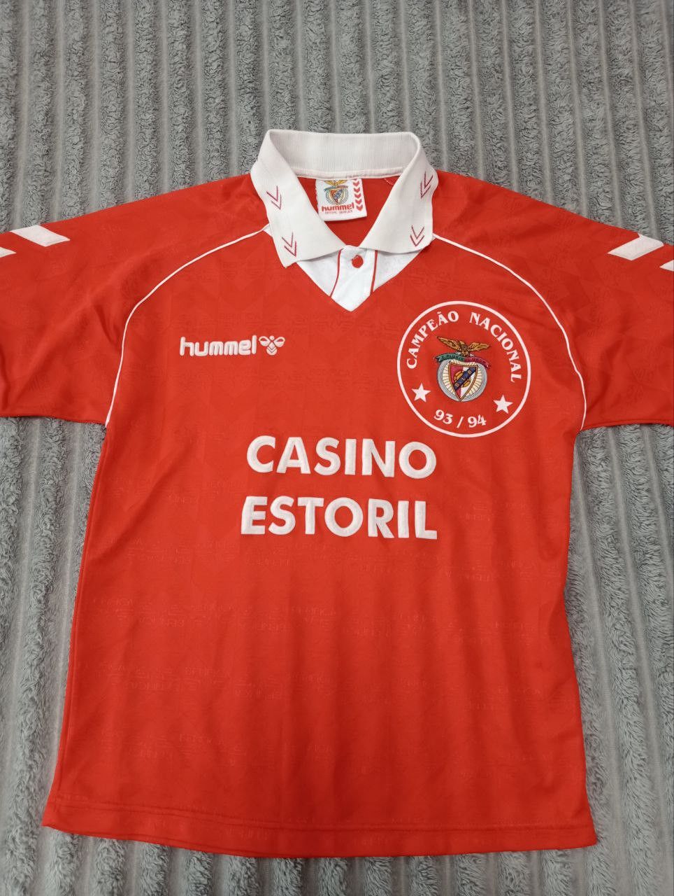 Hummel Benfica SLB Home football shirt 1993 - 1994 Vintage Jersey Size US S / EU 44-46 / 1 - 1 Thumbnail