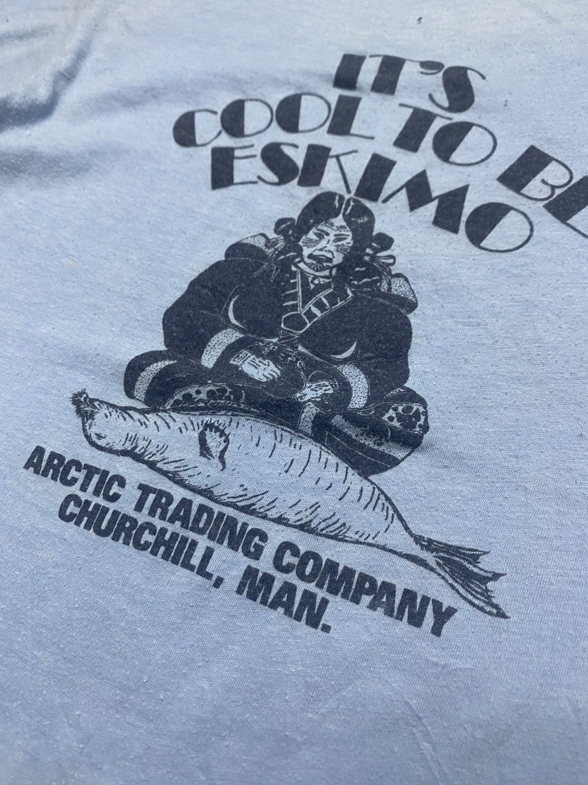 Vintage Rare Vintage Eskimo native red indian ringer tee Size US S / EU 44-46 / 1 - 4 Thumbnail