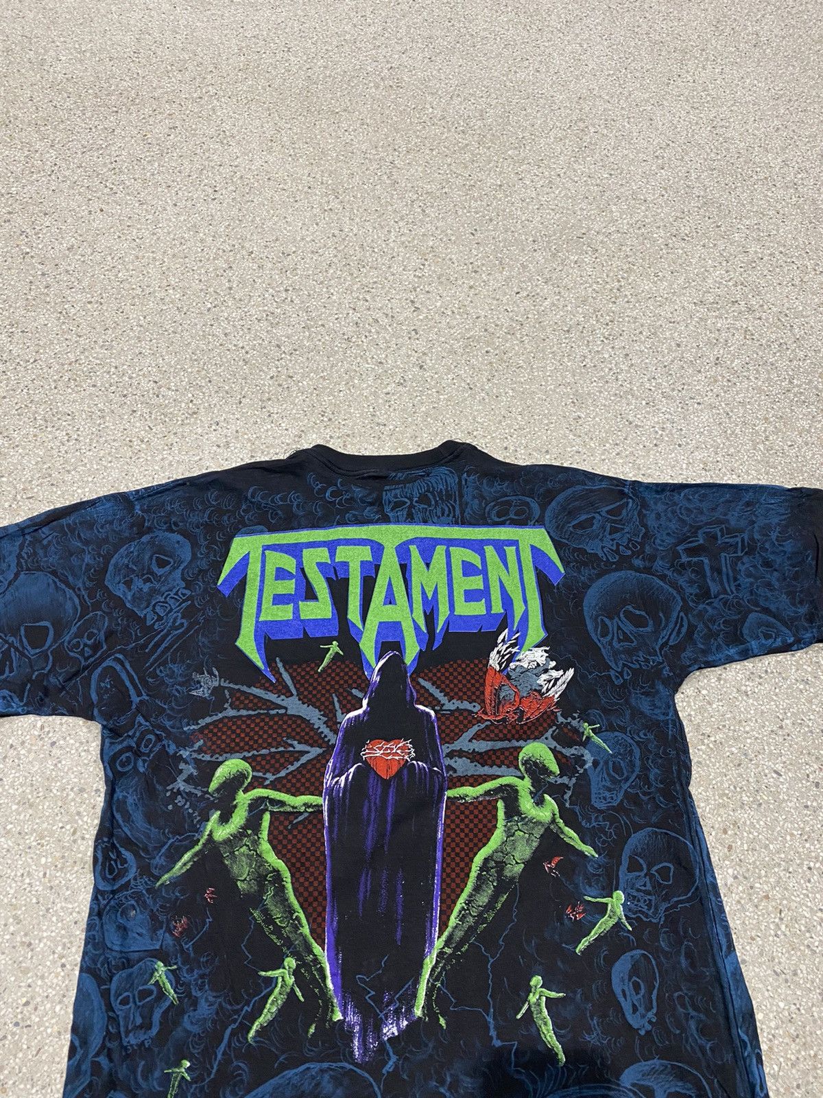 Band Tees × Vintage Vintage Testament Oveprinted Like Kanye Has Tee Size US XL / EU 56 / 4 - 12 Thumbnail