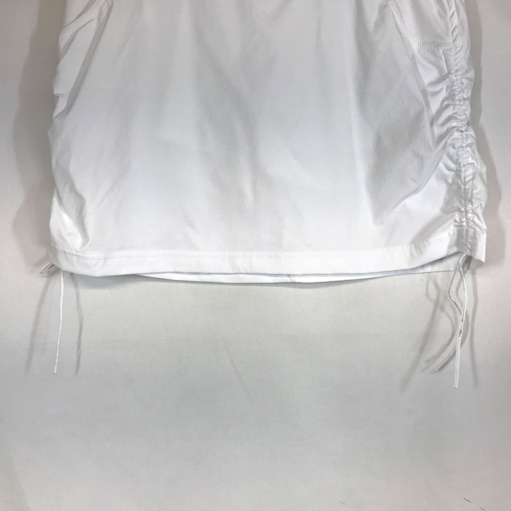 Vintage Columbia Women's White Athletic Skirt Size L Gathered Side Drawstring Size 36" / US 14 / IT 50 - 2 Thumbnail