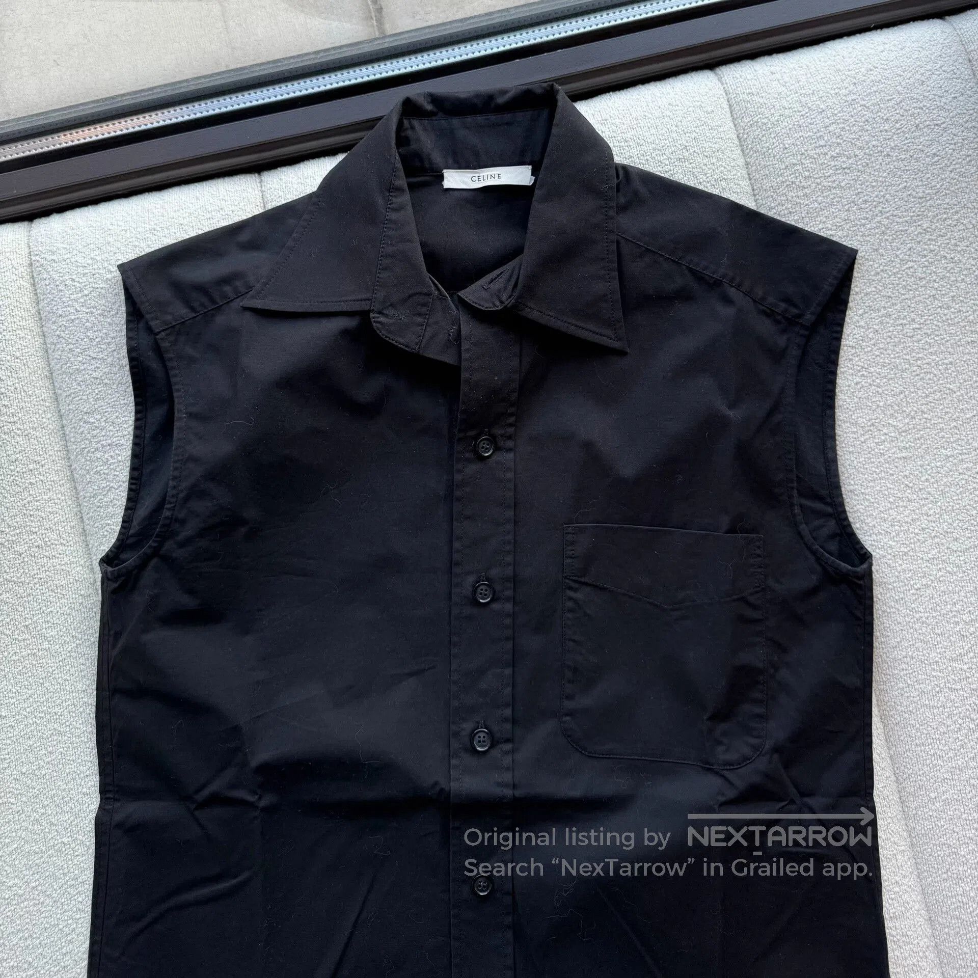 Celine Celine Women's Sleeveless Black Shirt. Size XXS / US 00 / IT 34 - 4 Thumbnail