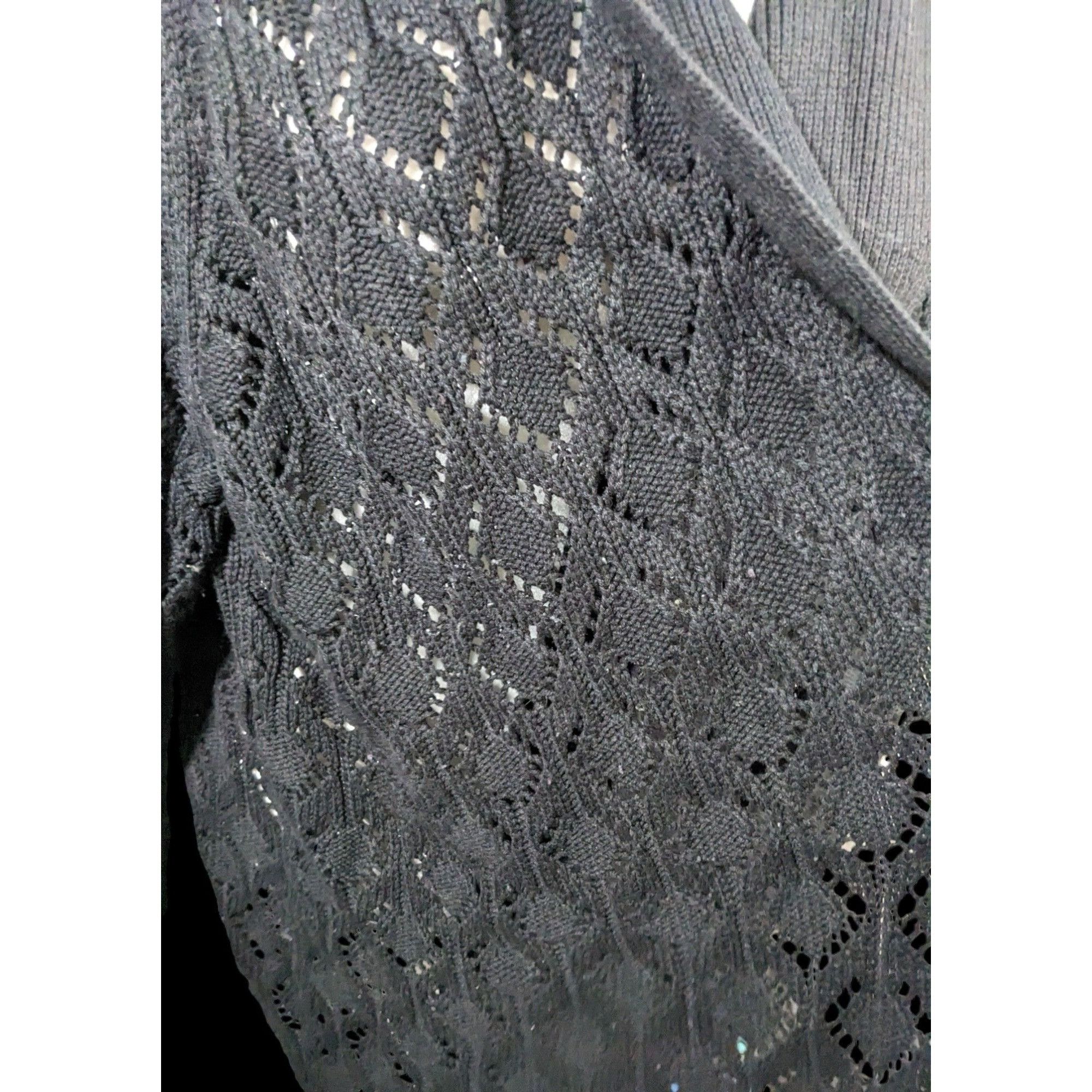 Other Versatile Black Cardigan by Venezia Jeans Clothing Co. Size 3XL / US 20-22 - 7 Thumbnail