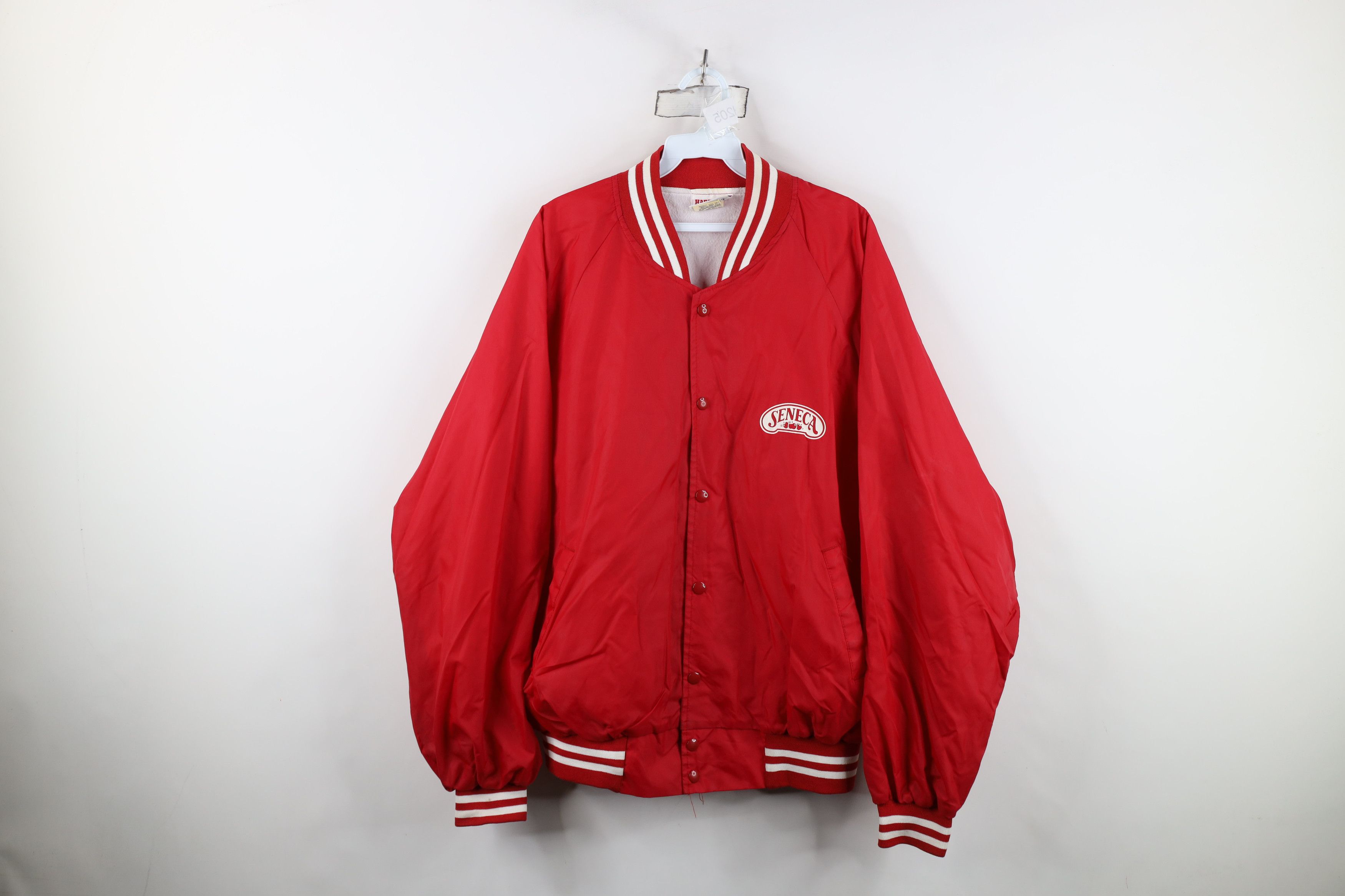 Vintage Vintage 80s 90s Seneca Apples Lined Satin Bomber Jacket USA Size US XL / EU 56 / 4 - 1 Thumbnail