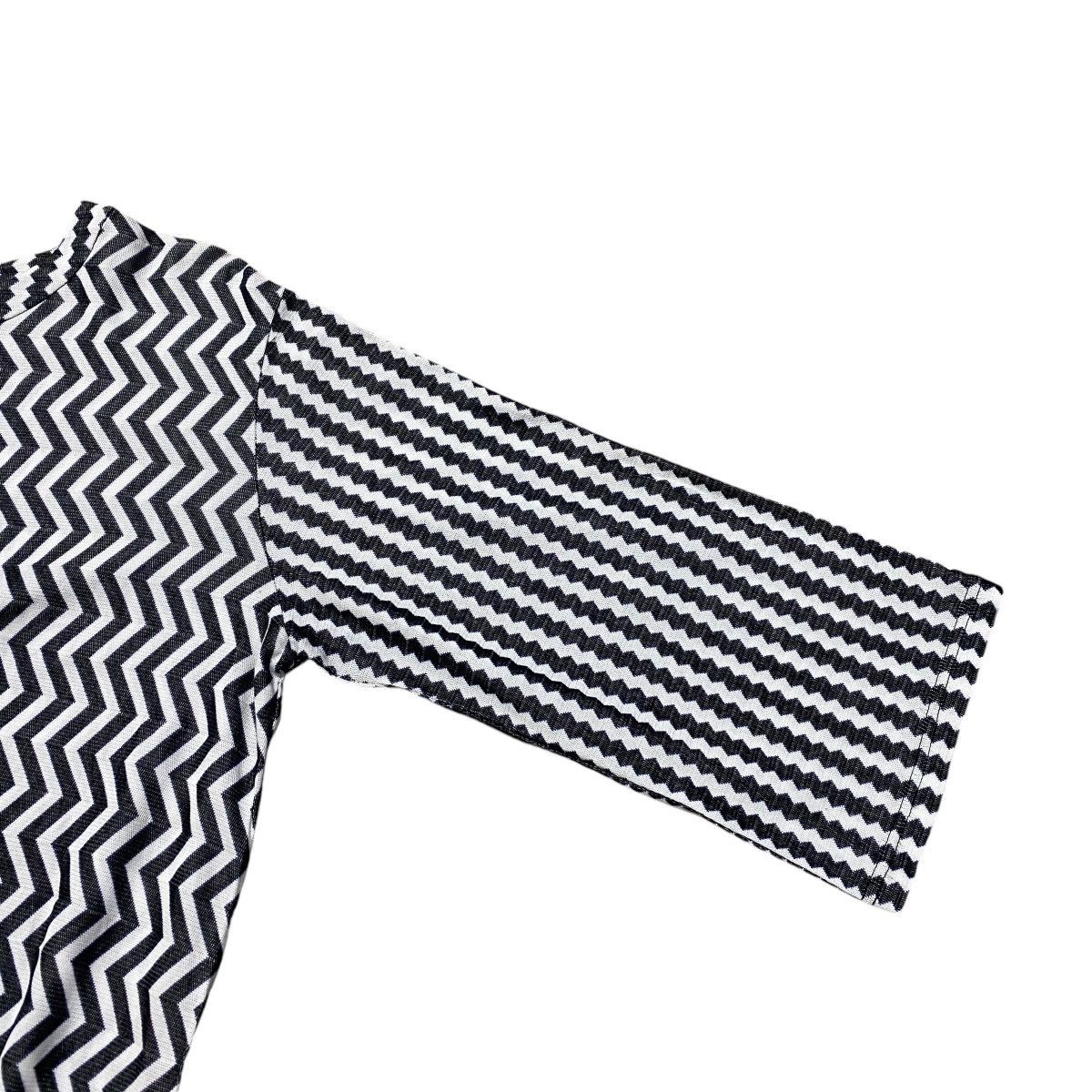 CABANE de ZUCCa Cabane De Zucca Black White Zigzag patern Blouses Size M / US 6-8 / IT 42-44 - 5 Thumbnail
