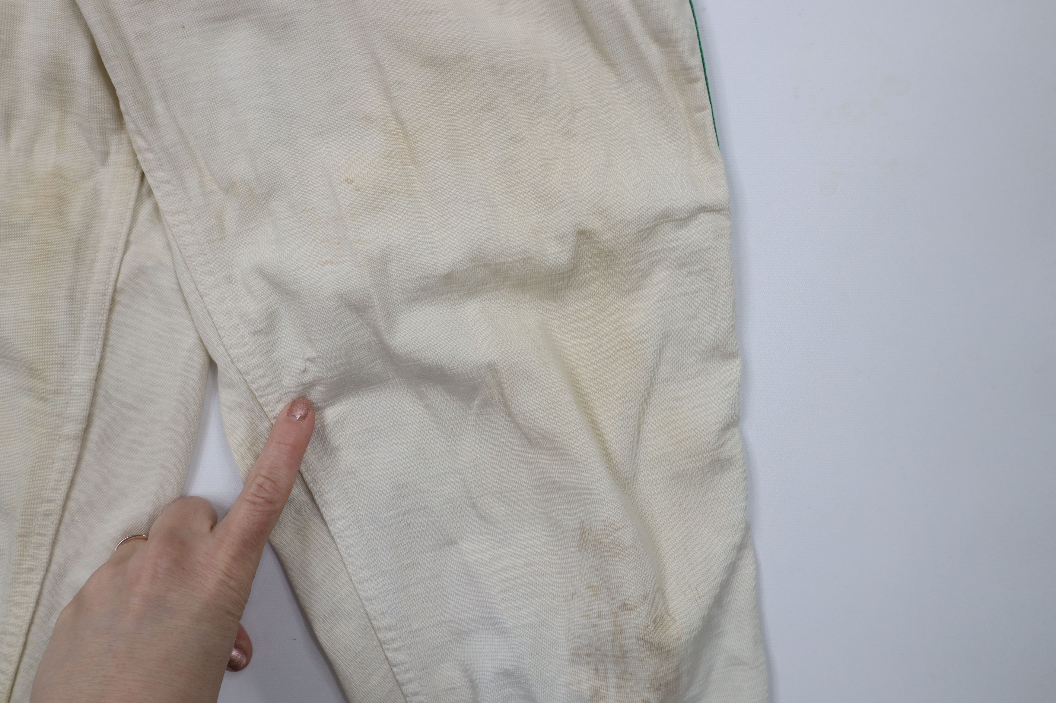 Vintage Vintage 40s 50s Baseball Uniform Pants White Green USA Size US 34 / EU 50 - 5 Thumbnail