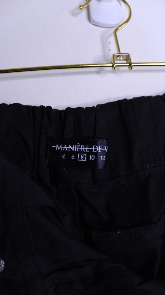 Maniere De Vior Maniere De Voir Black High Waist Cargo Pants - US 4 Size 28" / US 6 / IT 42 - 3 Thumbnail