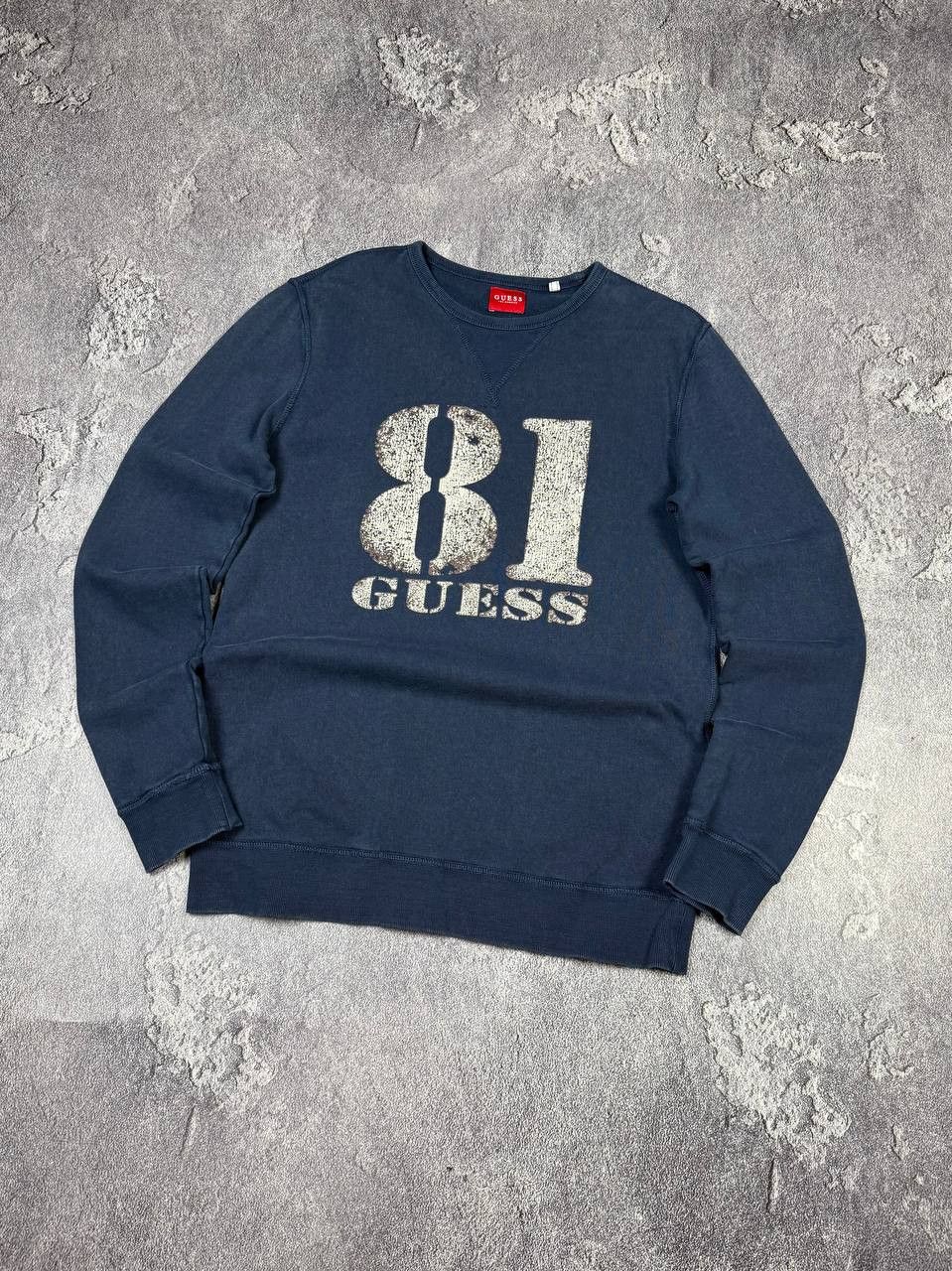 Guess Y2K Guess 2000s Distressed Blue Pullover Streetwear Size US M / EU 48-50 / 2 - 2 Thumbnail