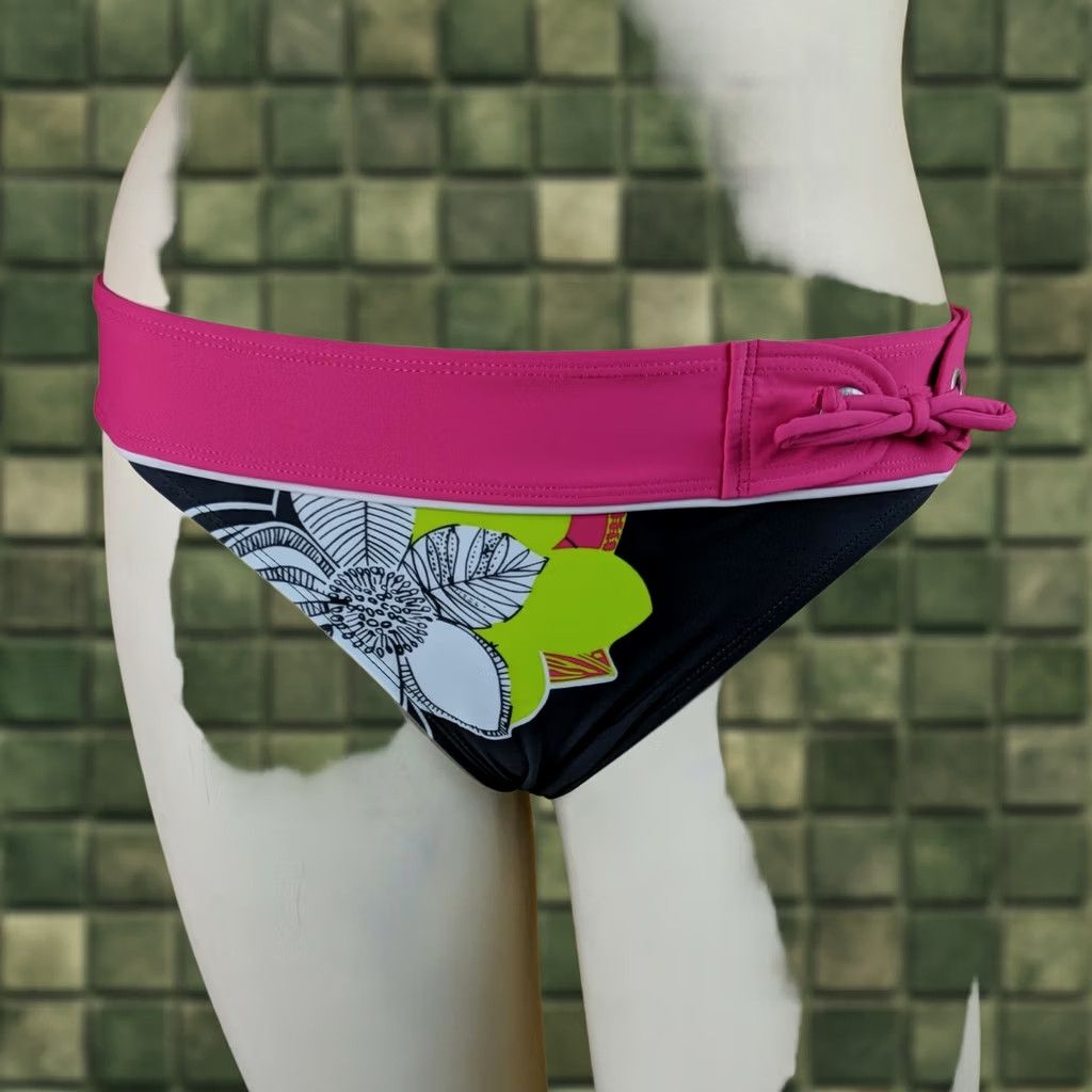 Athleta Athleta Bottom Swim Bottom Floral Gray Pink S Womens Low Rise Bikini Beach Back Pocket 2020s Women Size 28" / US 6 / IT 42 - 1 Thumbnail