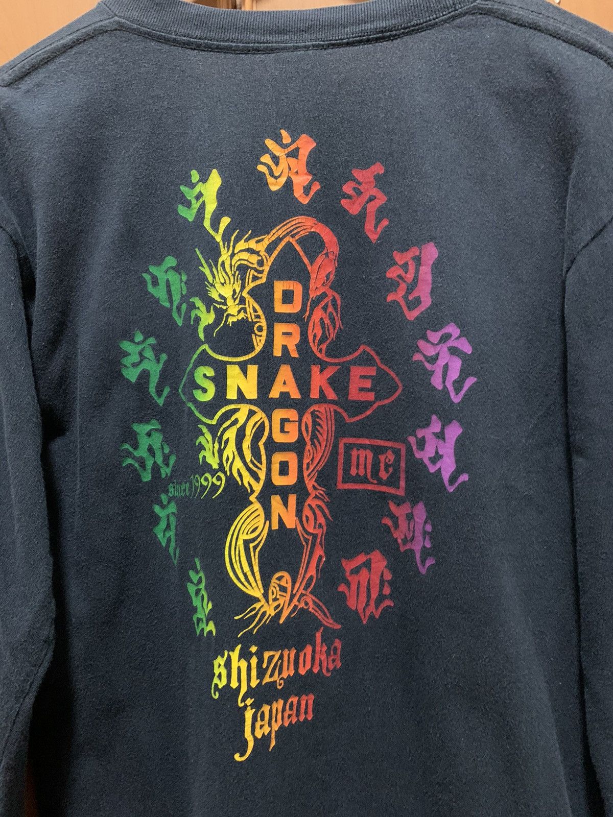 Japanese Brand Japanese Brand Snake Cross Dragon Sun Faded Long Sleeve Tee Size US M / EU 48-50 / 2 - 9 Thumbnail