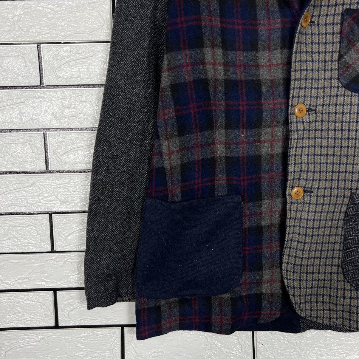 Japanese Brand GAIJIN MADE Hyrbid Pattern Checked Casual Jacket #4160-C190 Size US L / EU 52-54 / 3 - 5 Thumbnail