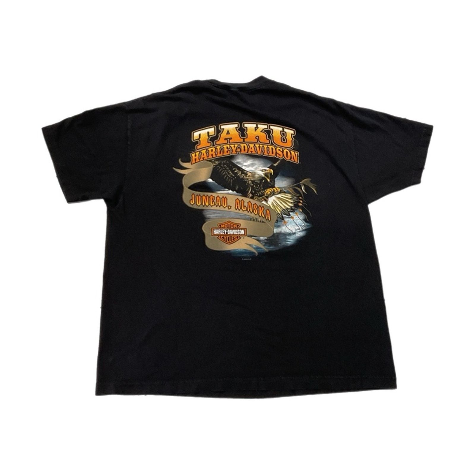 Harley Davidson Harley Davidson 2009 Taku Juneau Alaska T-Shirt Size US XL / EU 56 / 4 - 2 Thumbnail