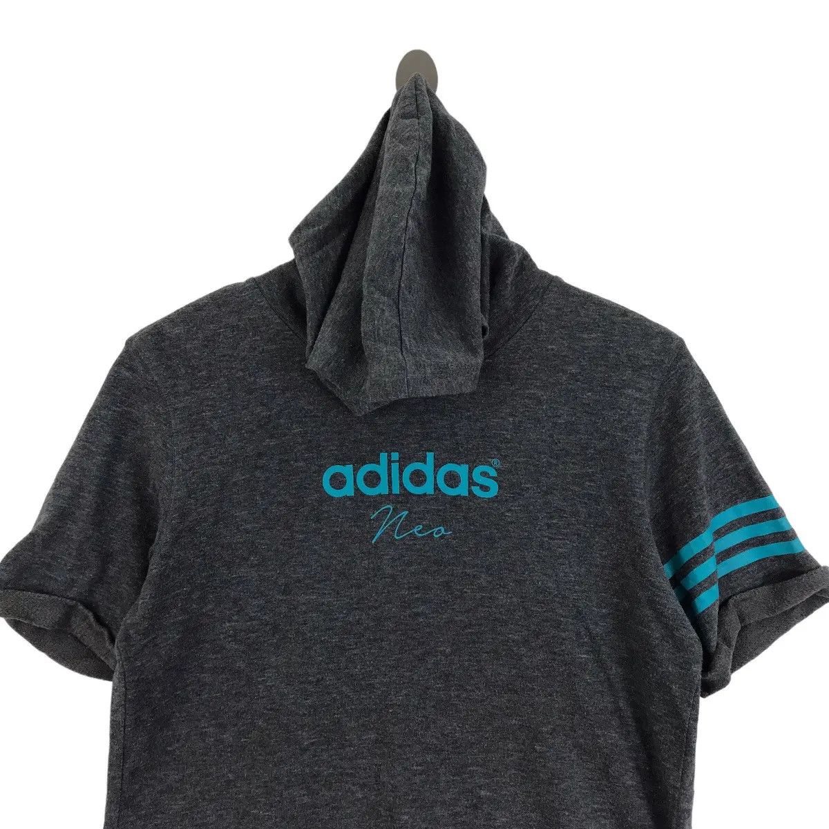 Adidas ADIDAS NEO LABEL 3 Stripes Grey Center Logo Hoodie Size US M / EU 48-50 / 2 - 7 Thumbnail