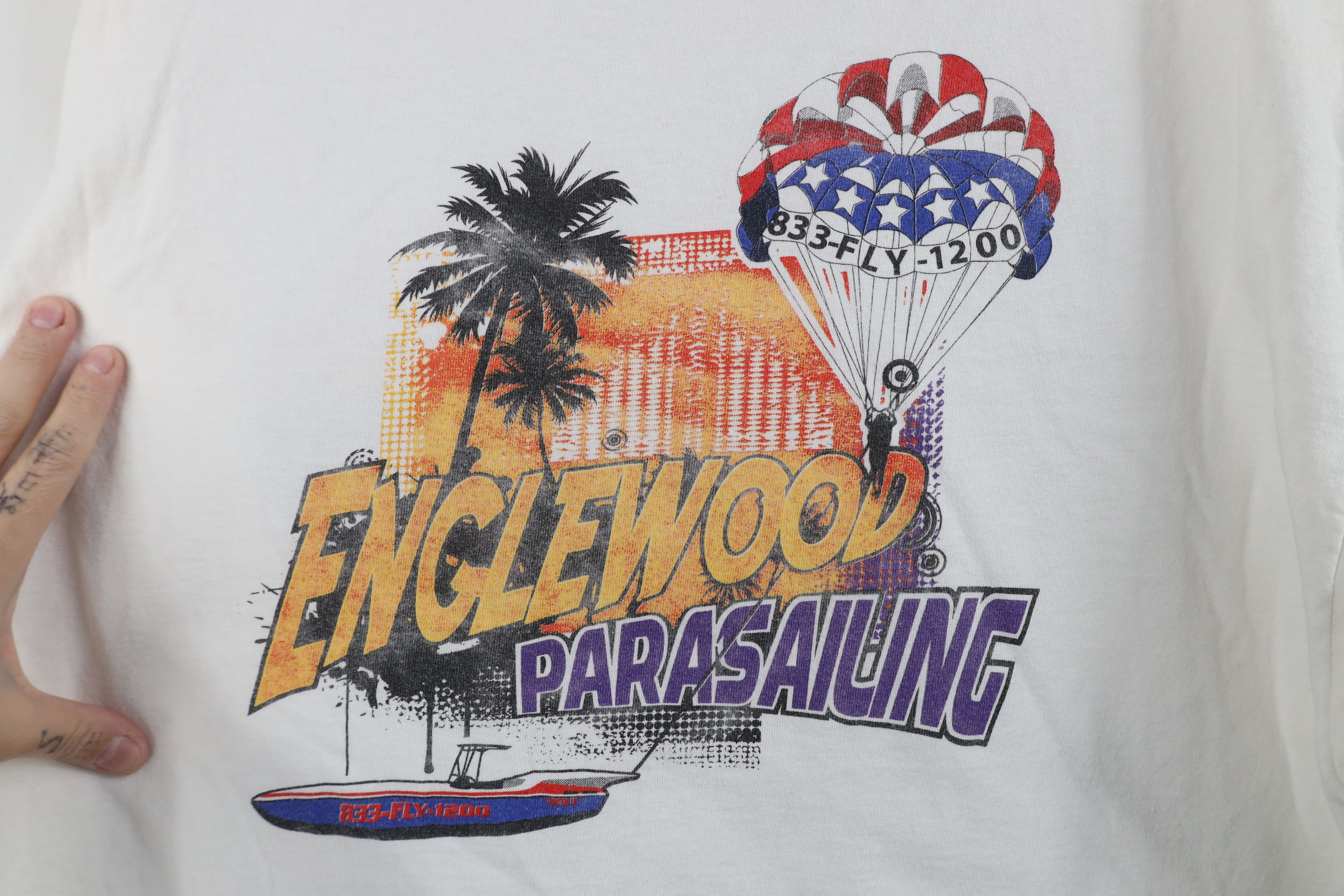 Vintage Vintage Y2K Streetwear Parasailing Short Sleeve T-Shirt Size US XL / EU 56 / 4 - 7 Thumbnail