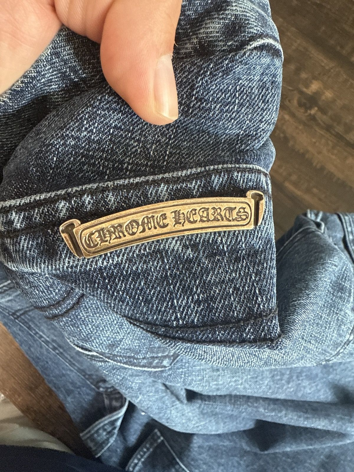 Chrome Hearts Chrome Hearts Straight Leg Blue Jeans Size US 34 / EU 50 - 4 Thumbnail
