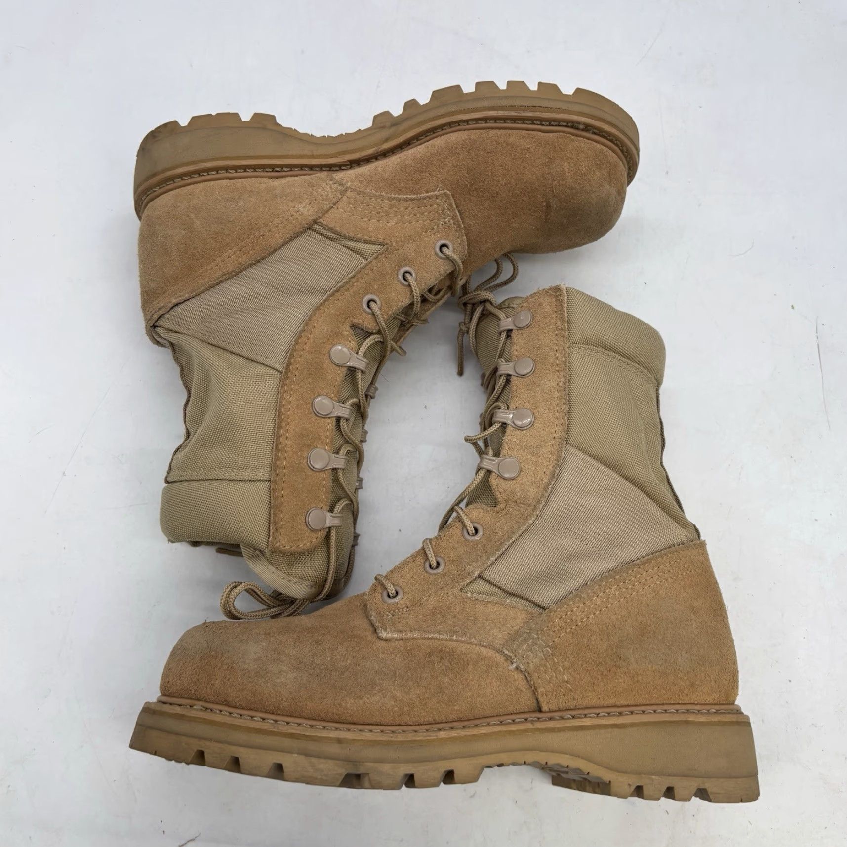 Vintage ALTAMA Waterproof Combat Boots Women's 5.5 W Coyote Brown Workwear Mid-Calf Size US 5.5 / IT 35.5 - 5 Thumbnail