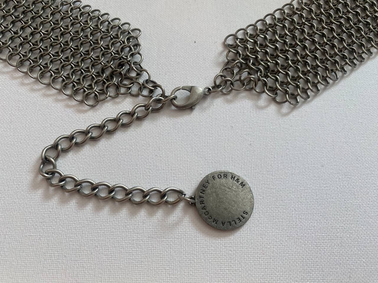 Stella McCartney Stella McCartney H&M 2005 Tarnished Silver Metal Chain Mail Size ONE SIZE - 2 Thumbnail