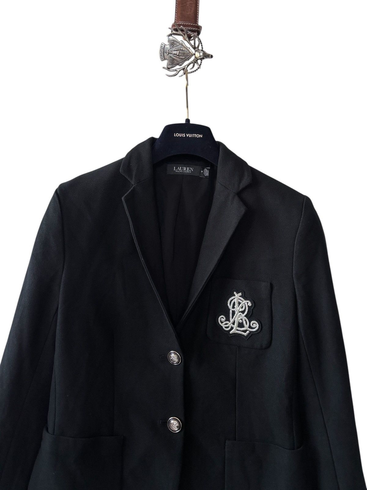 Ralph Lauren Black Label Ralph Lauren RL Embroidered blazer jacket Size S / US 4 / IT 40 - 4 Thumbnail