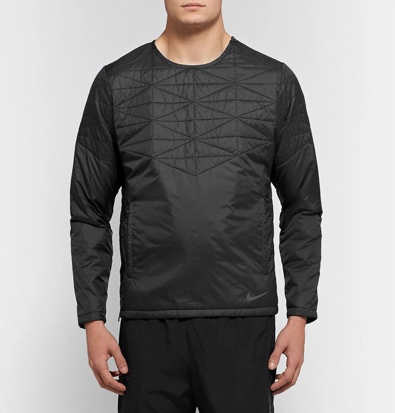 Nike Nike Running - Quilted Waterproof Shell Jacket - Men - Black Size US M / EU 48-50 / 2 - 3 Thumbnail