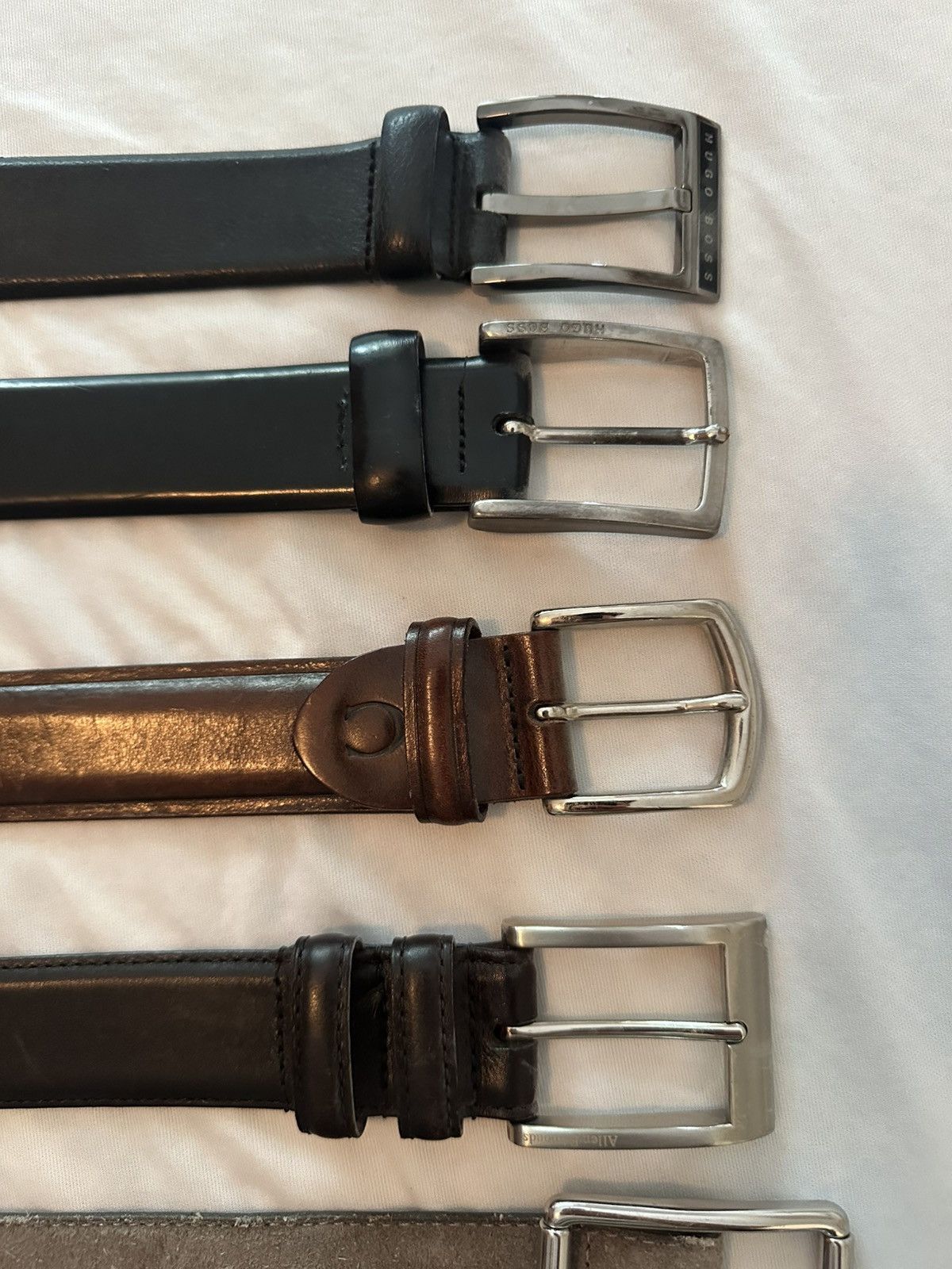 Hugo Boss Designer belt lot, Boss, Canali, Allen Edmonds Size 36 - 2 Thumbnail