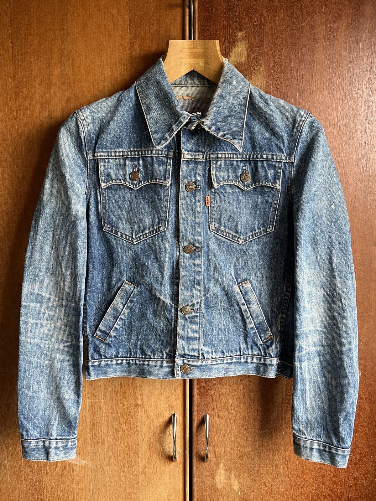 Levi's Vintage 70s-80s Levis Trucker Orange Tab Size S / US 4 / IT 40 - 1 Thumbnail