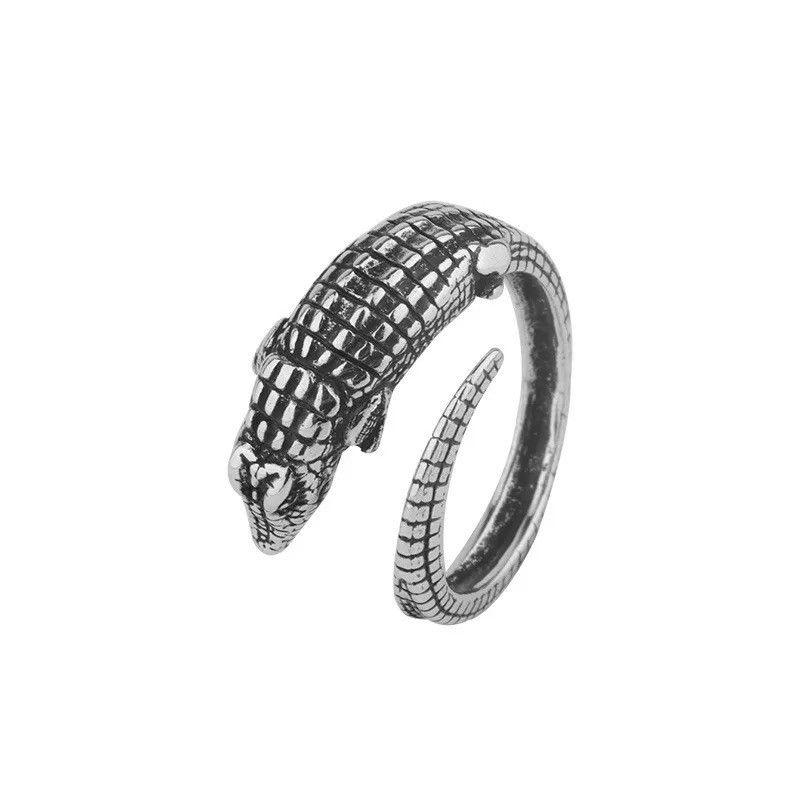 Jewelry Streetwear Crocodile Punk Ring Adjustable Size Size ONE SIZE - 5 Thumbnail