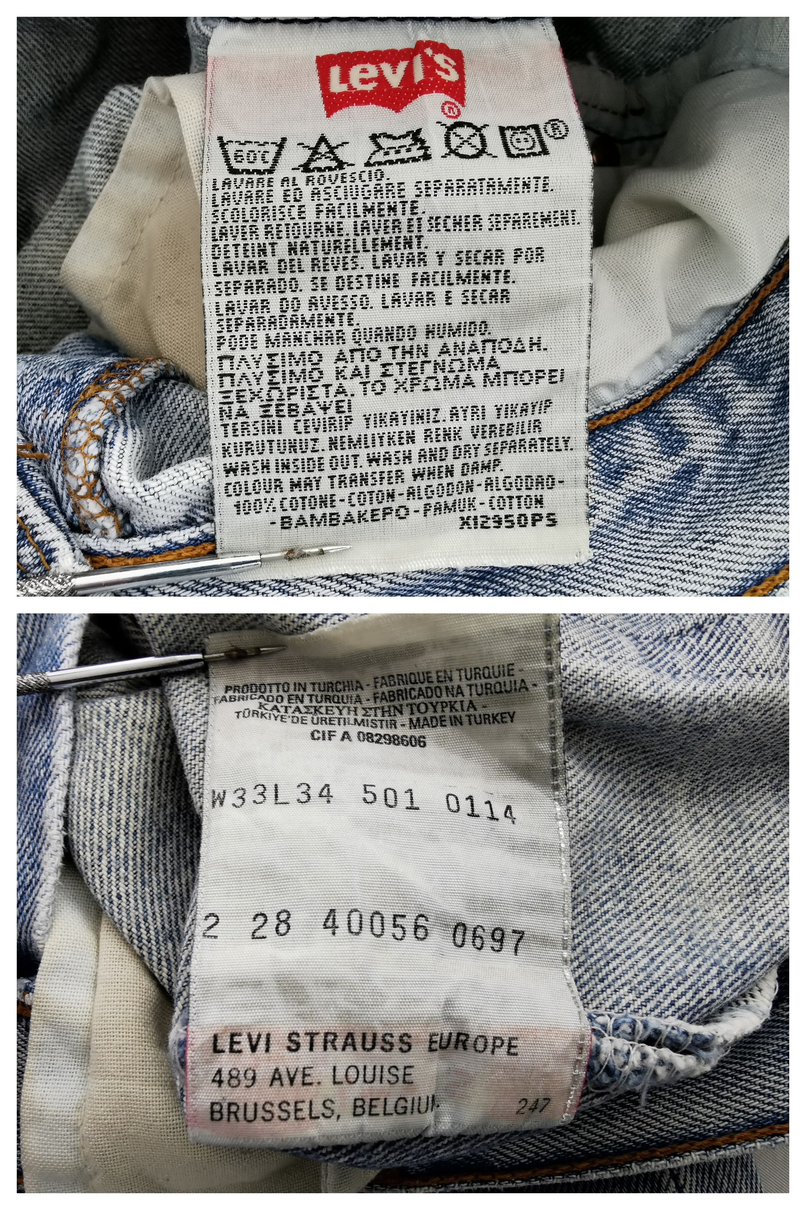 Levi's Vintage Levis Lot 501 Denim Jeans Pants Made In USA Size US 34 / EU 50 - 4 Thumbnail