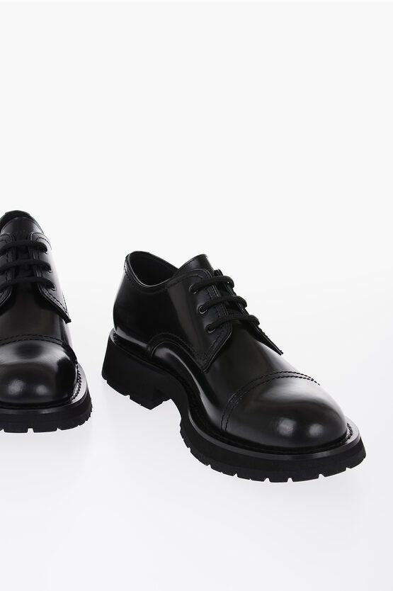 Alexander McQueen o1y1024 Laced Shoes in Black Size US 6 / EU 39 - 1 Thumbnail