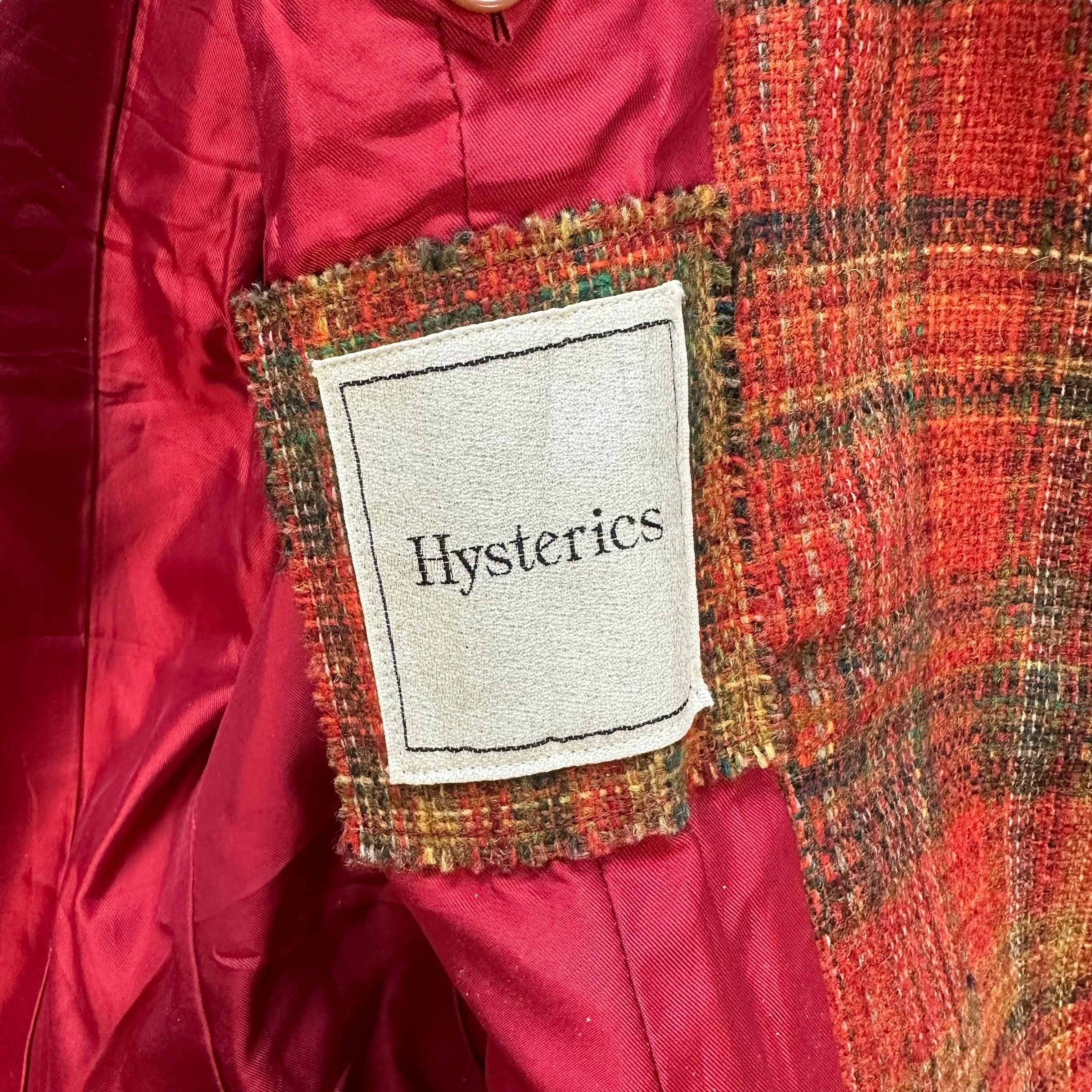 Hysteric Glamour Hysterics Tartan Double Breasted Hooded Jacket #A15-0378 Size S / US 4 / IT 40 - 7 Thumbnail