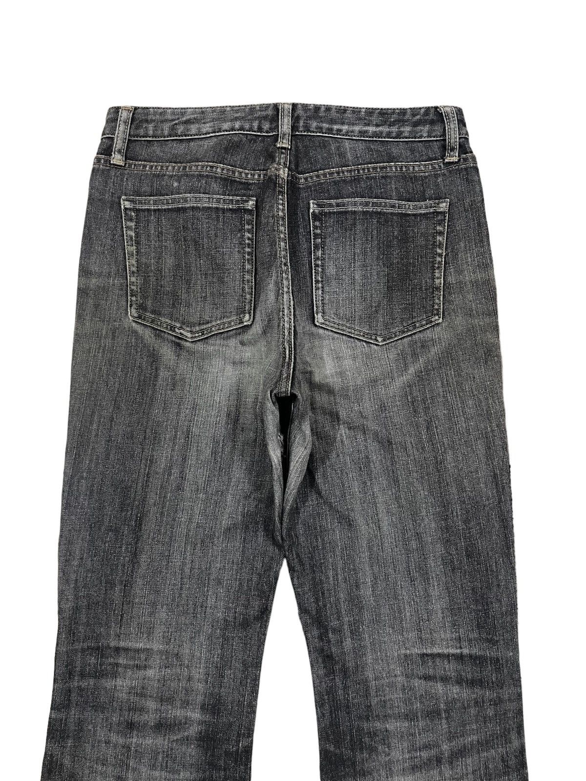 Jun Takahashi Vintage Y2K Japanese Denim Grey Wash Ripped Bootcut Jeans Size US 29 - 9 Thumbnail