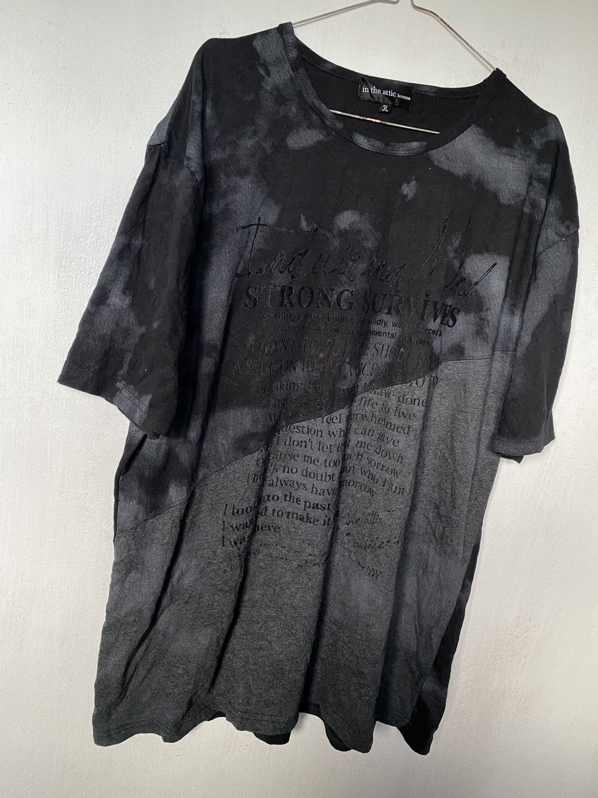 If Six Was Nine × In The Attic × Le Grande Bleu (L.G.B.) In The Attic Poem Smoke Colour Tshirt Size US XL / EU 56 / 4 - 4 Thumbnail