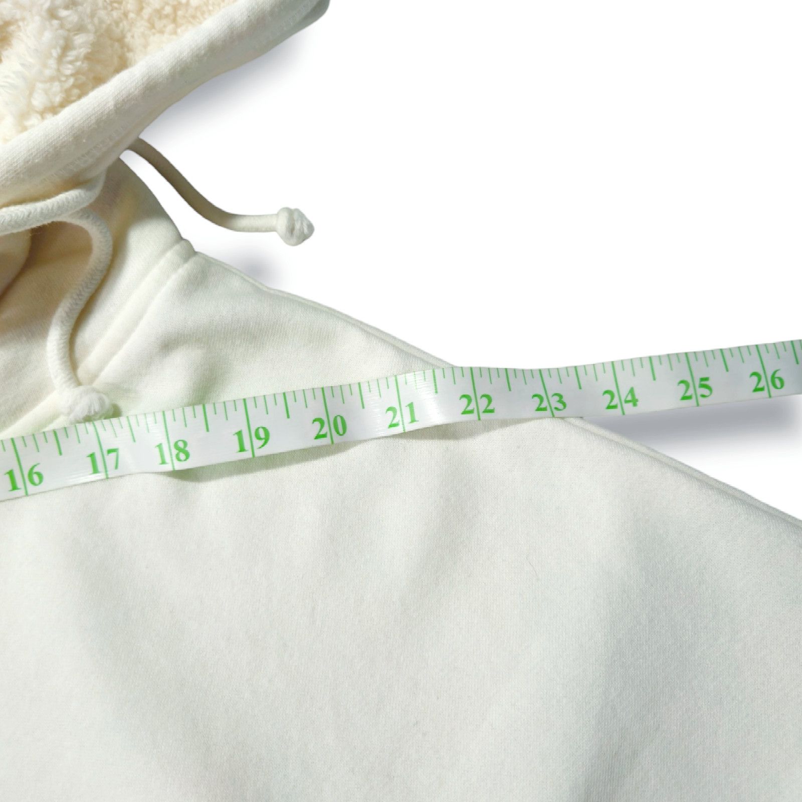 Aeropostale Aeropostale Fleece Lined Pullover Hoodie Drawstring Ivory L Size L / US 10 / IT 46 - 6 Thumbnail