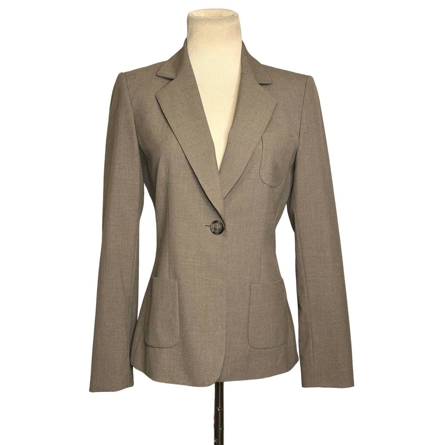 Elie Tahari Tahari brown one button lined blazer size 2 Size XS / US 0-2 / IT 36-38 - 1 Thumbnail