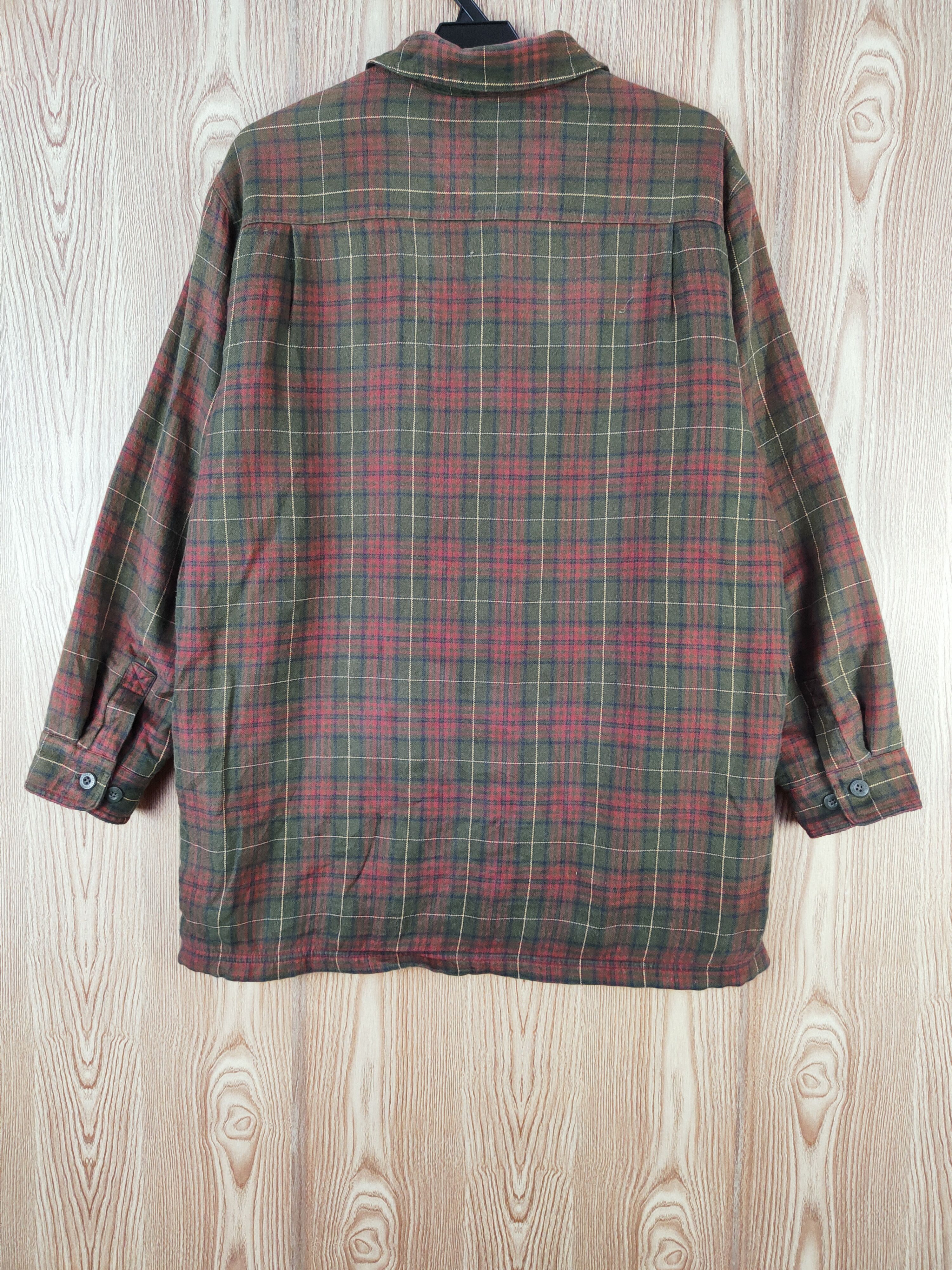 Japanese Brand × L.L. Bean L.L.Bean Olive Red Button checkered jacket #W259 Size US M / EU 48-50 / 2 - 8 Thumbnail