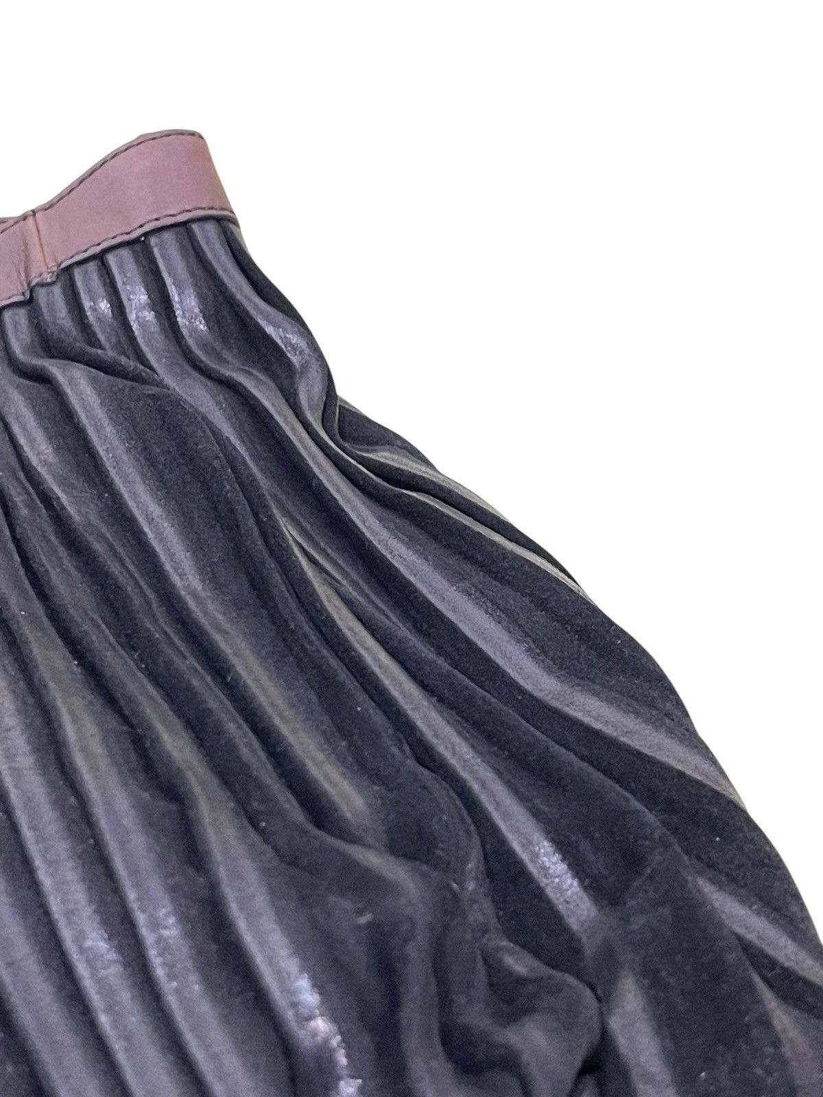 Genuine Leather Full Leather Gambini Italy Pleated Tote Shoulder Bag 1🟩5 Size ONE SIZE - 10 Thumbnail