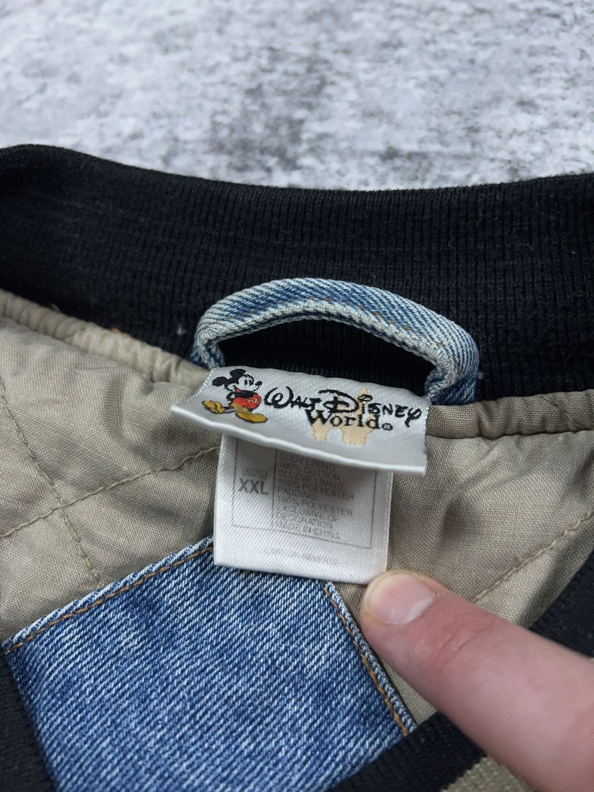 Disney × Vintage Vintage Disney Tigger Denim Varsity Bomber Jacket Size US XXL / EU 58 / 5 - 3 Thumbnail