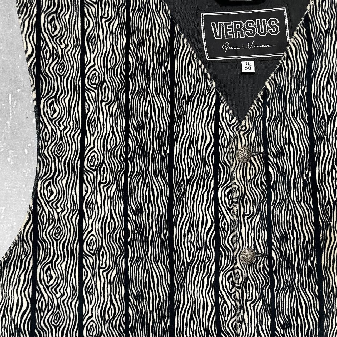 Versus Vintage 90s Versus Gianni Versace Viscose Blend Vest IT 36 Size 36S - 7 Thumbnail