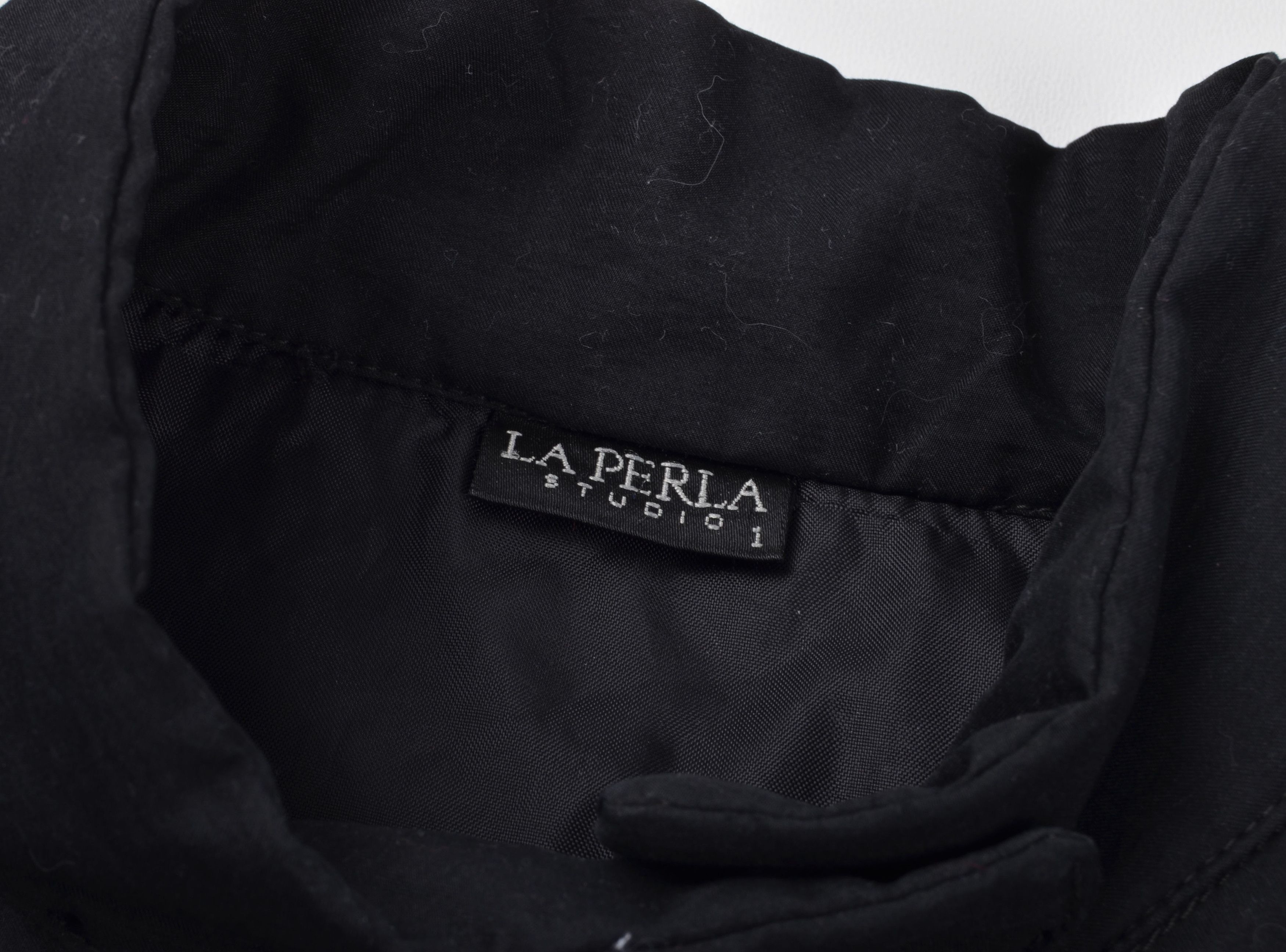 La Perla Vintage La Perla Studio 90's Black Jacket Size S / US 4 / IT 40 - 8 Thumbnail