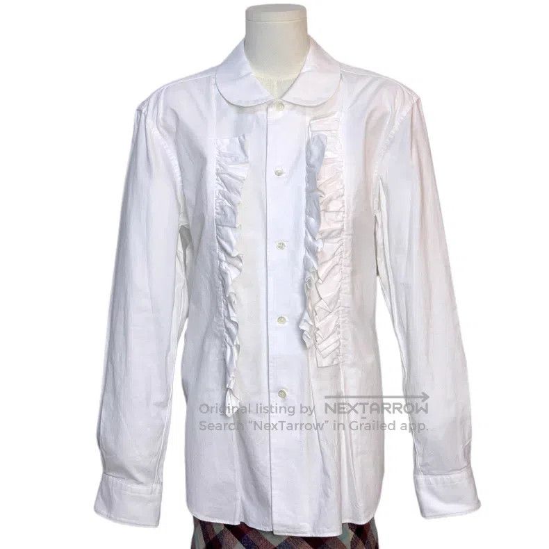 Comme des Garcons Comme Des Garcons Ruffled White Shirt Size L / US 10 / IT 46 - 1 Thumbnail