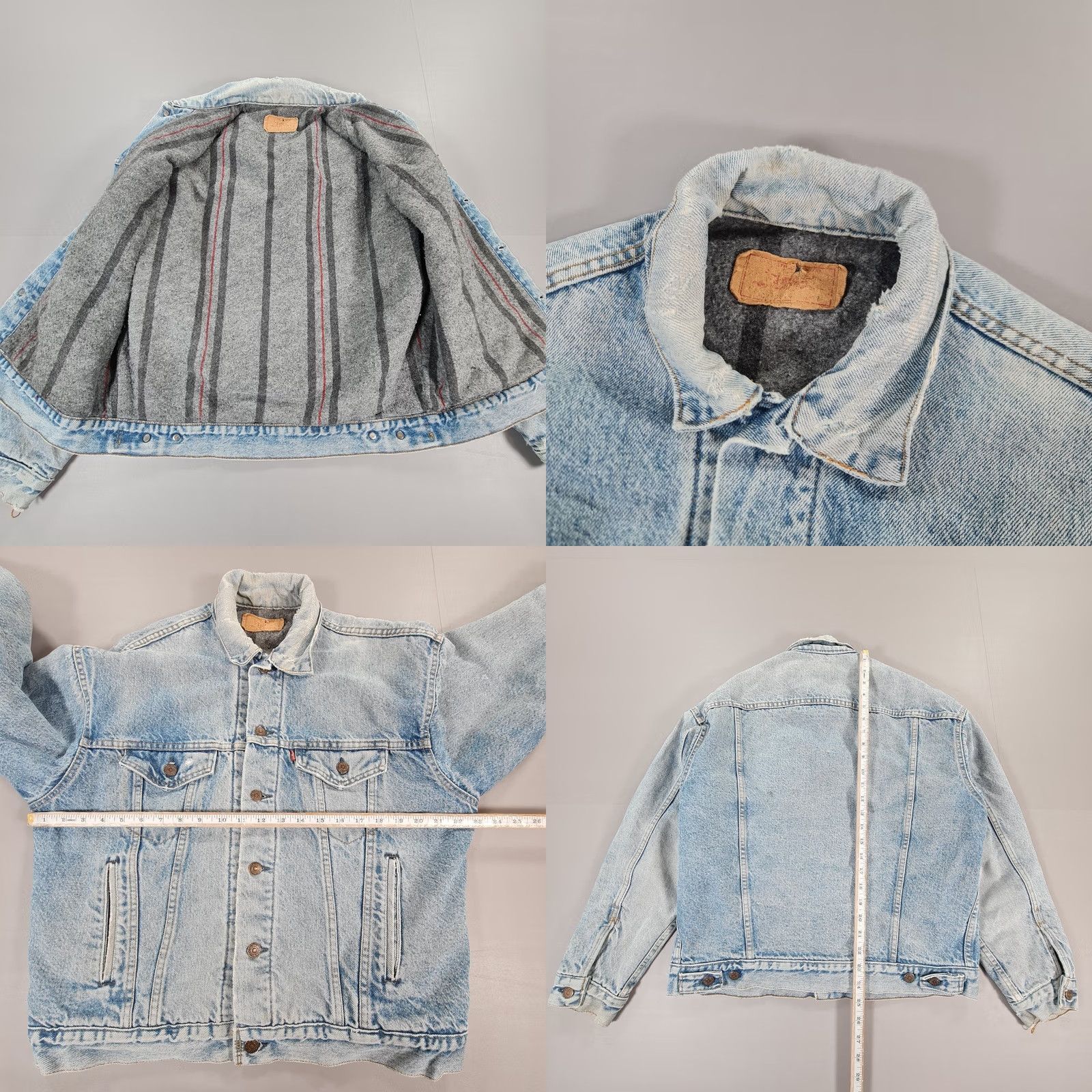 Levi's VINTAGE Levi's Denim Jacket Men Blue Medium Lined 80s Trucker Pocket USA 80s Mens Jeans Jacket Size US M / EU 48-50 / 2 - 8 Thumbnail