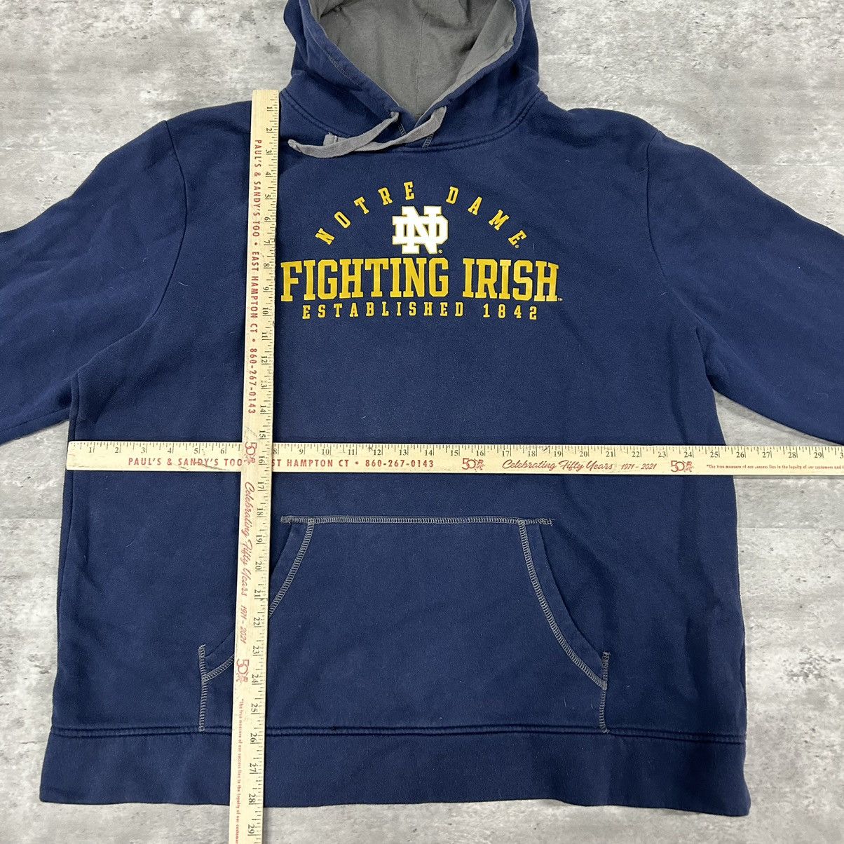 NCAA × Vintage University of Notre dame hoodie sweatshirt sz xxl Size US XXL / EU 58 / 5 - 3 Thumbnail