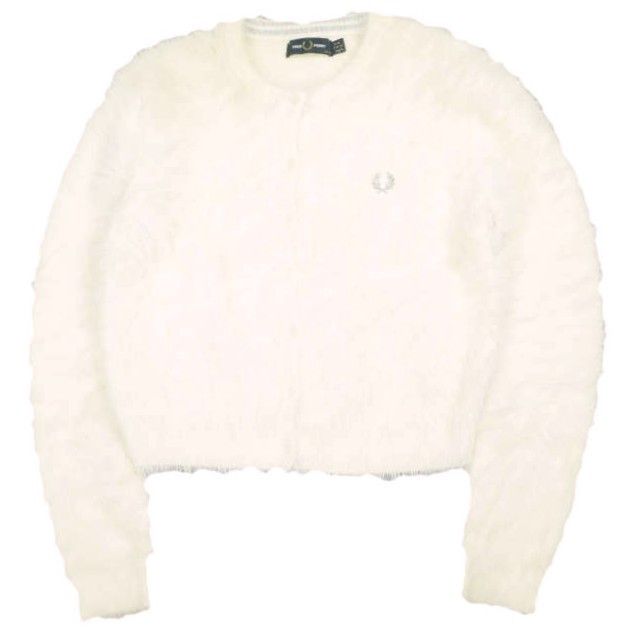 Other Other FRED PERRY × Ray BEAMS Shaggy Knit Cardigan Knitwear Textile Tops FZ7231 DUTY FREE for USA Size ONE SIZE - 1 Thumbnail