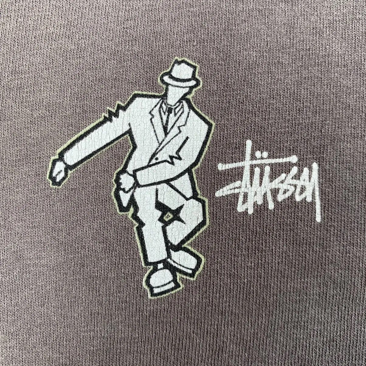 Stussy Vintage 90s Stüssy Ska Dancing Man Graphic Tee Faded Size US M / EU 48-50 / 2 - 10 Thumbnail