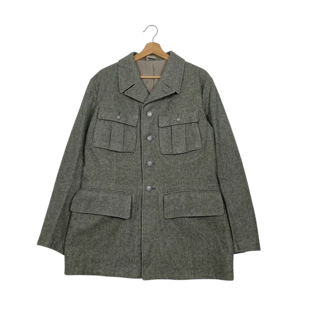 Vintage Vintage 40s WW2 Swedish Army Wool Uniform Jacket Size US M / EU 48-50 / 2 - 1 Thumbnail