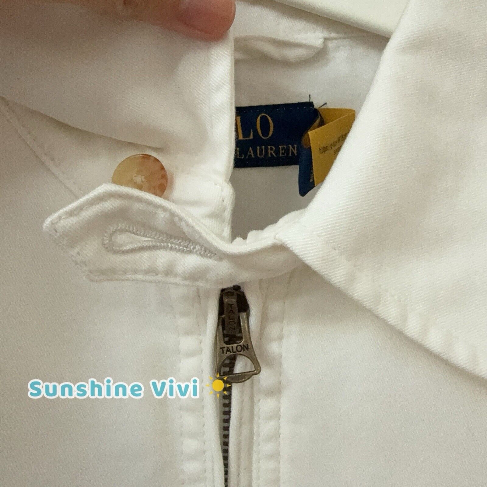Polo Ralph Lauren NWT Polo Ralph Lauren Women Cotton Twill JACKET White large Size L / US 10 / IT 46 - 6 Thumbnail