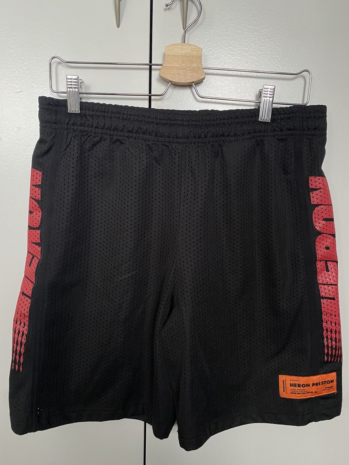 Heron Preston Heron Preston Black Mesh Shorts Size US 30 / EU 46 - 1 Thumbnail